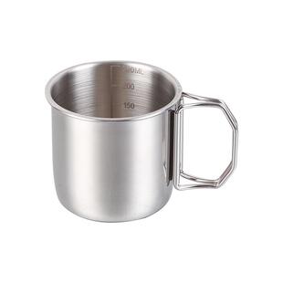 316不锈钢带刻度折叠小药杯液量杯水杯儿童婴儿喝药单层计量杯