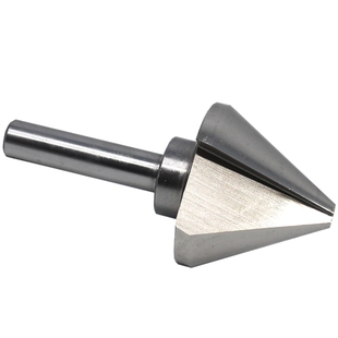 超硬白钢倒角铣刀倒边钻6542钴M2AI含铝单刃3刃宏峰高速钢倒角器