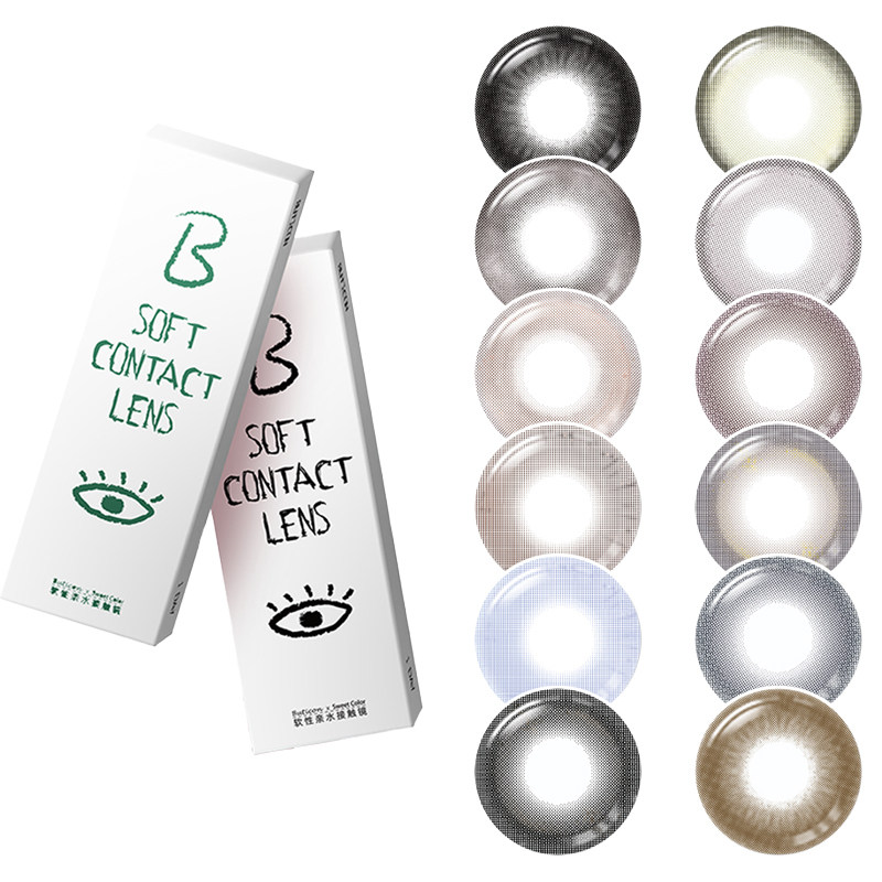 SweetColor日抛美瞳10片【淡颜系列】自然三明治工艺日追隐形眼镜