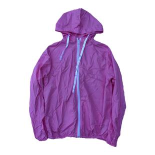 包邮可折叠轻便休闲连帽拉链外套春夏薄款百搭外套学生长袖上衣女