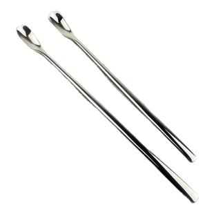 316不锈钢药匙实验室药勺 长柄冰勺奶粉搅拌勺药店诊所微量取样羹