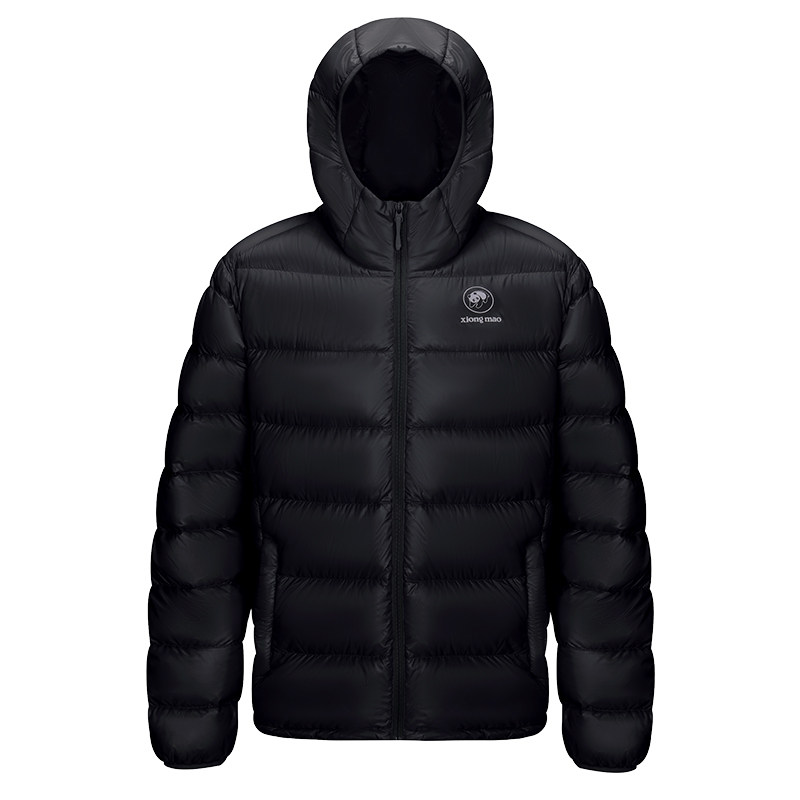 熊猫鹅绒羽绒服男款轻薄户外