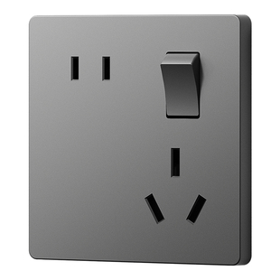 国际电工86型家用一开5五孔16a安空调二三插座带开关面板墙壁暗装