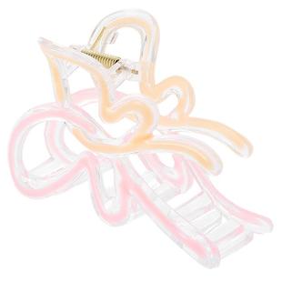 夏季多巴胺彩色蝴蝶抓夹女后脑勺鲨鱼夹子头饰发量多盘发发夹发卡