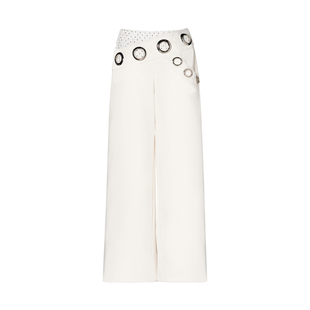 JYOSEI角色原创欧美风休闲工装拖地长裤女秋假两件低腰牛仔阔腿裤