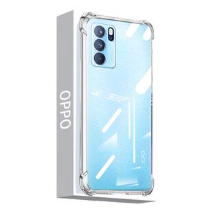 适用OPPOReno6pro手机壳oppoReno2气囊Reno3元气版防摔超薄Reno4se透明Reno5pro全包Reno7硅胶保护套男女简约