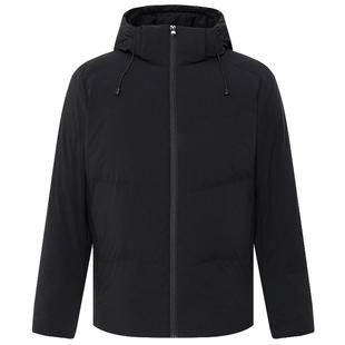 【舒柔特】利郎官方羽绒服短款男士2025休闲男装连帽纯色厚款外套