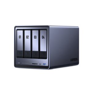 绿联私有云DXP4800 Plus 8G四盘位NAS网络存储 个人云硬盘家庭服务器 4800Plus 16G-官方标配