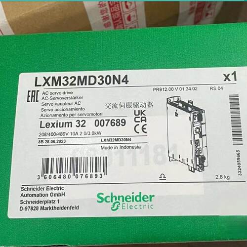 议价LXM32MD12N4全新原装施耐德伺服驱动器LXM32MD30N4
