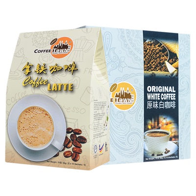 咖啡城白咖啡原味拿铁组合装