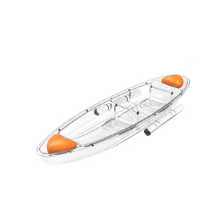 米果miico透明船网红玻璃船水晶船水上透明的小船民宿景区皮划艇