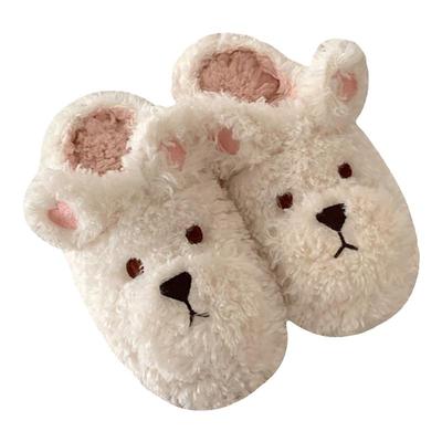 冬季时尚保暖毛绒棉拖鞋