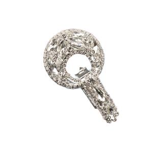 高端水钻纽扣皮草貂皮大衣扣子衣服外套鸭嘴扣装饰裘皮领口的搭扣