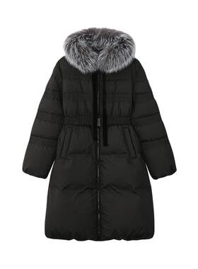 CISSONNE赛颂90白鹅绒毛领羽绒服
