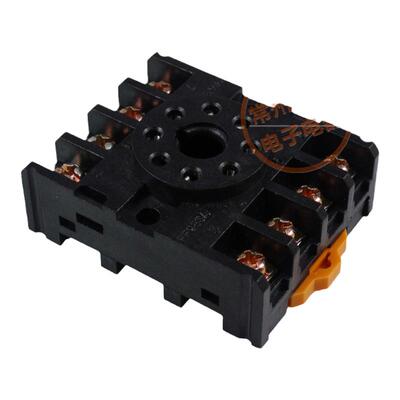 继电器通用底座8脚圆孔座子