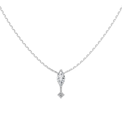 YUMMIE优米马眼锆石锁骨链S925