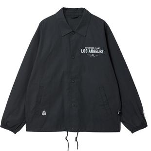 杰克琼斯NBA湖人队联名胸前字母刺绣春季篮球潮时尚夹克外套男装