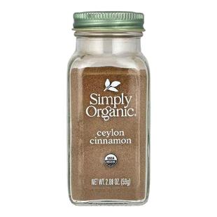 Simply Organic有机锡兰肉桂粉调味料味道温和细腻浓郁美味多种烹