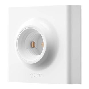 公牛明装e27螺口灯座陶瓷内胆灯头底座家用86型led灯泡节能灯头座