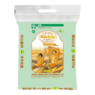 新疆小麦粉绿色食品包子粉面条粉饺子粉天山1966特精粉面粉10斤