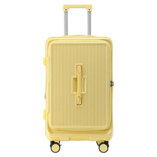 LuLu熊大容量行李箱女新款旅行拉杆箱侧开盖轻便密码登机箱可扩容