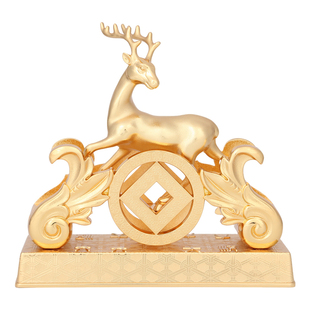 吉祥居李居明旗舰店正品2026马年吉祥物鹿王镇葫芦霸大财箱摆件