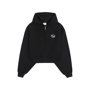 ATRY女款连帽印花卫衣重磅 秋季美式运动宽松显瘦开衫外套上衣