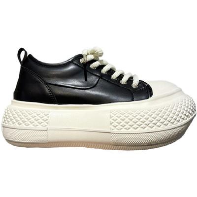 丑萌米奇大头面包鞋女厚底板鞋