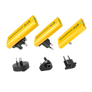 WEKOME 多规插头合一氮化镓充电器67W超薄迷你USBA+C小巧便携Typec卡片型充电头国际旅行插头适用于苹果安卓