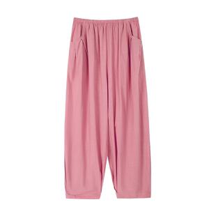 安之伴【梭织棉布】春秋款睡裤女纯棉夏季休闲长裤简约宽松家居裤