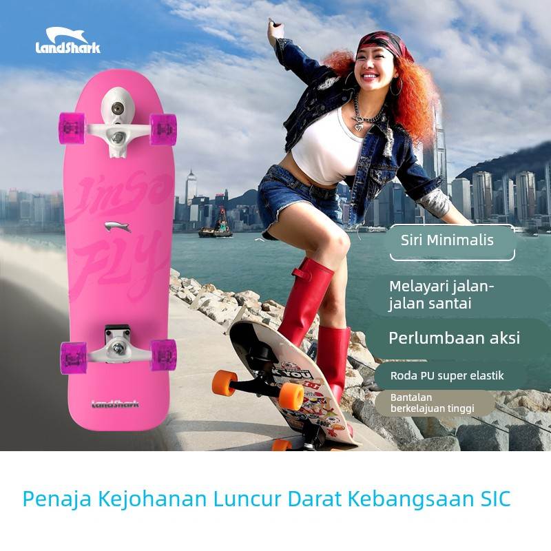 陆鲨LandShark专业陆地冲浪板“极简系列”成人初学进阶 进口加枫