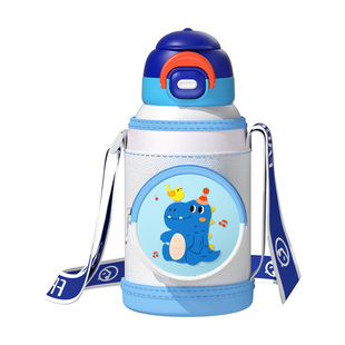 face儿童保温杯男女学生食品级316水杯上学专用杯子可爱背带水壶