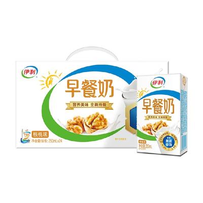 伊利核桃味早餐奶早餐搭档