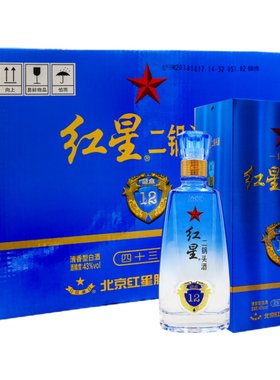 红星北京二锅头12陈酿清香型白酒