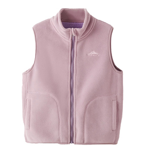 奥利绒儿童立领秋冬马甲加棉保暖马夹男童女童背心坎肩外套摇粒绒