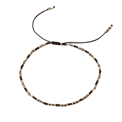 VIKIKO女生宝石串珠细小脚链