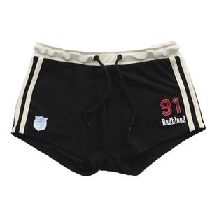 badblood跳舞甜辣运动短裤美式复古字母印花潮牌热裤2024夏装新款