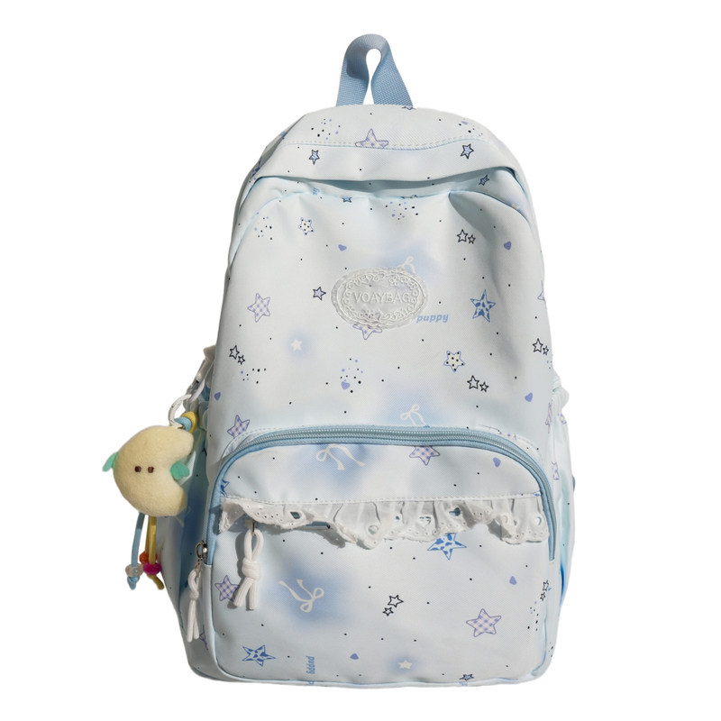日系小清新星星女学生双肩包
