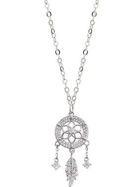 925银银手链法国设计师捕梦网