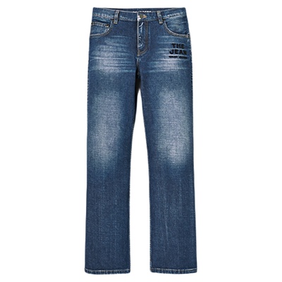 【新品】MARC JACOBS/莫杰 MJ 丹宁牛仔风格浅蓝色直筒休闲长裤