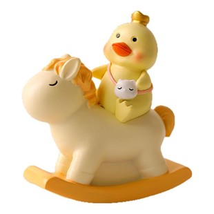 可爱木马情绪稳定神器上班治愈小摆件工位桌面装饰品生日礼物女生