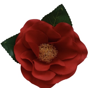 格格间原创【山茶花拟人】红色绢花发簪子珍珠花朵仙女汉服百搭