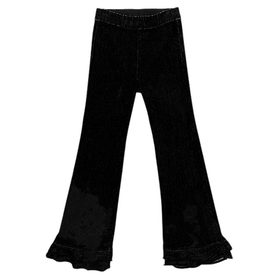 qimoo淇木长裤喇叭裤宽松