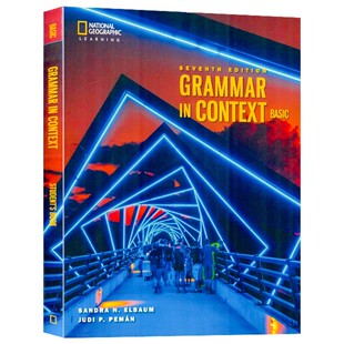 原版进口美国国家地理NGL出版 Grammar in Context第七版 basic 1 2 3级 贴近生活语境初中英语实用情境语法教材 带在线账号送音频