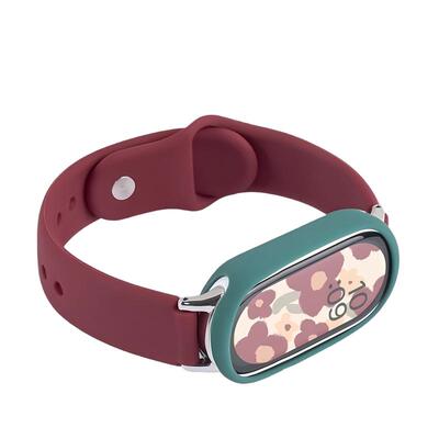 适用小米10表带运动液态硅胶腕带