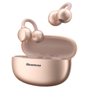 纽曼蓝牙耳机耳夹式无线不入耳气骨传导开放跑步运动超长续航LY63