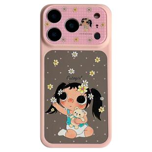 lilihouse韩国ins可爱治愈系镜面花朵小熊女孩17适用17pro苹果17ProMax手机壳iPhone16全包15新款14Pro保护套