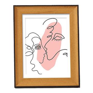 洗照片做成相框加打印高级感空框摆台婚纱照六6寸7七8八A4定制diy