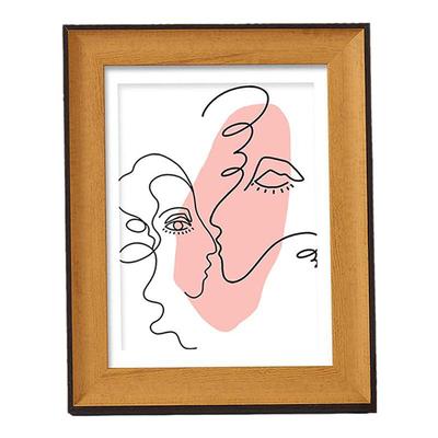 洗照片做成相框加打印高级感空框摆台婚纱照六6寸7七8八A4定制diy