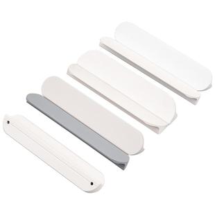 煊利现代简约抽屉把手白色柜子斜面平拉手抽屉橱柜衣柜门拉手把手